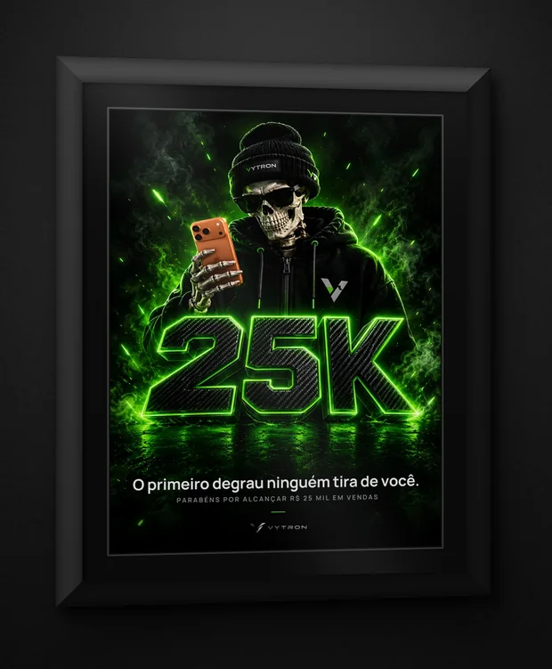 Quadro de premiação R$ 25 mil